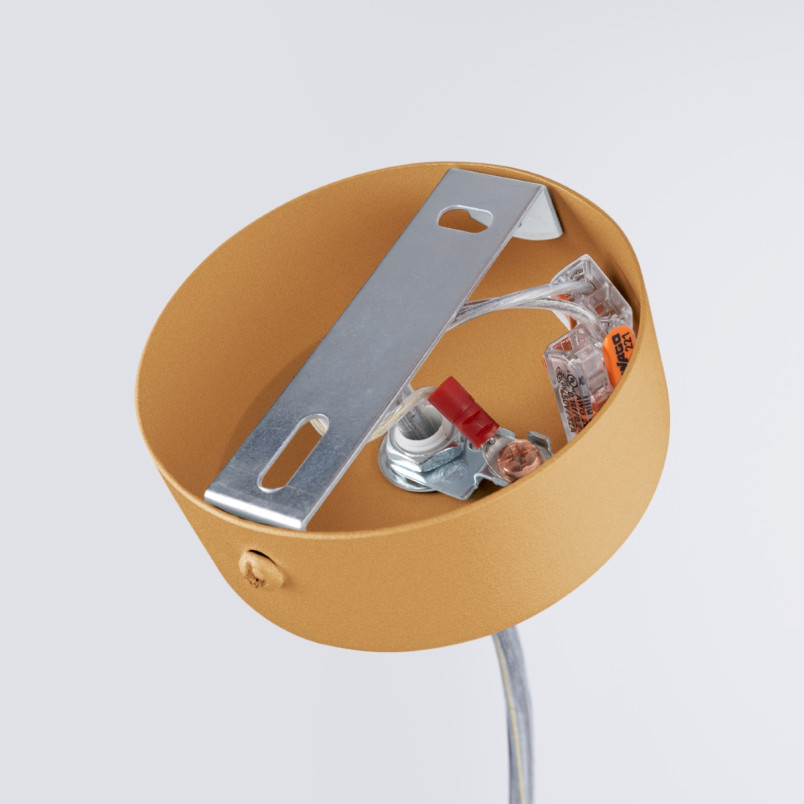 Lampa wisząca Thoro Farge 120cm | Złota LED z pilotem