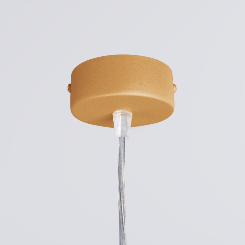 Lampa wisząca Thoro Farge 120cm | Złota LED z pilotem