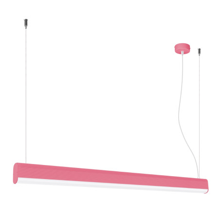 Lampa wisząca LED różowa Thoro | Pilot, Ściemniacz | 120cm