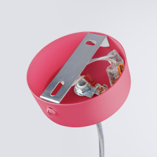Lampa wisząca LED różowa Thoro | Pilot, Ściemniacz | 120cm