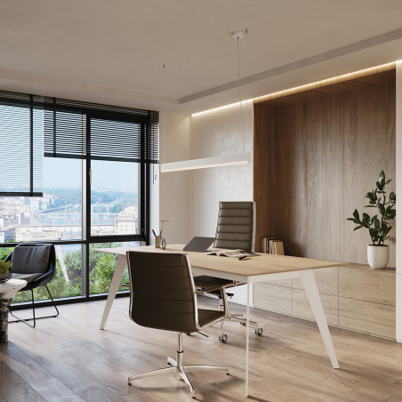 Lampa wisząca LED Thoro Farge 120cm - Nowoczesny design i pilot!
