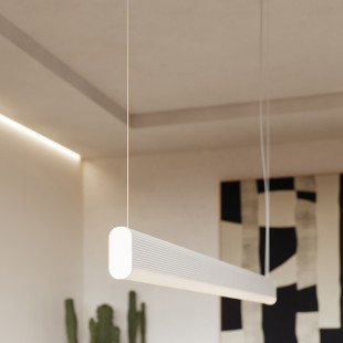 Lampa wisząca LED Thoro Farge 120cm - Nowoczesny design i pilot!
