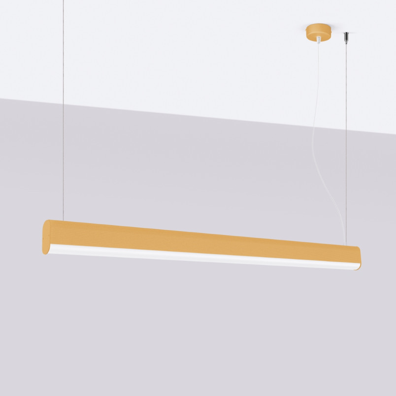 Lampa wisząca LED Thoro Farge 120cm - Złota, z Pilotem