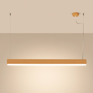 Lampa wisząca LED Thoro Farge 120cm - Złota, z Pilotem