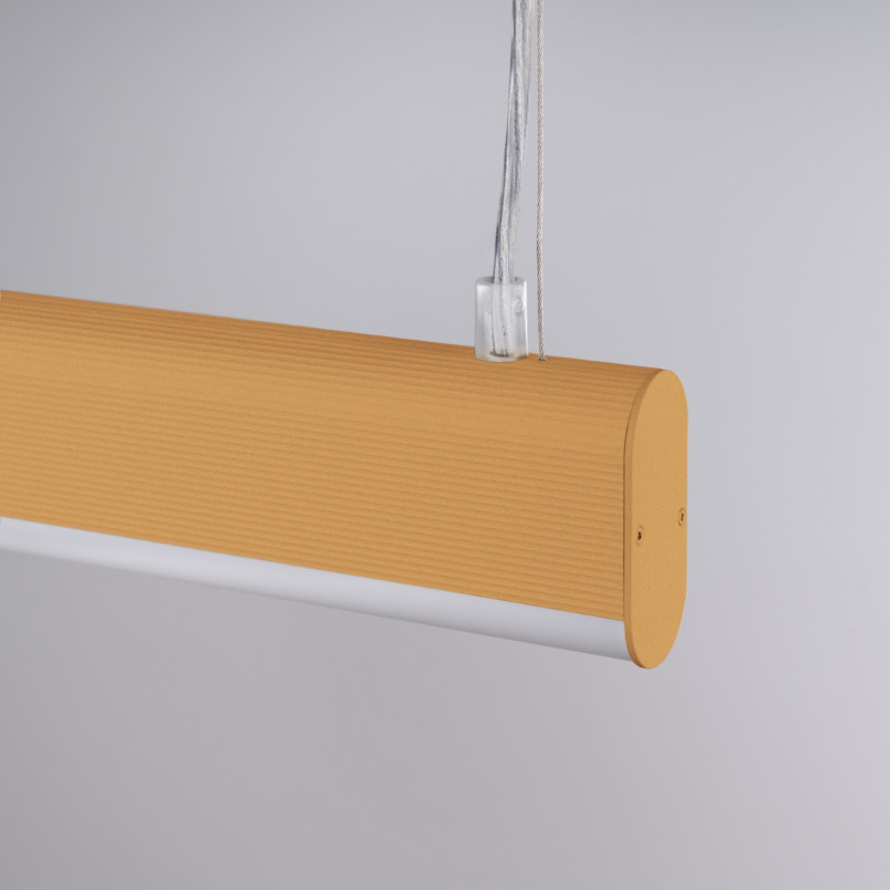 Lampa wisząca LED Thoro Farge 120cm - Złota, z Pilotem