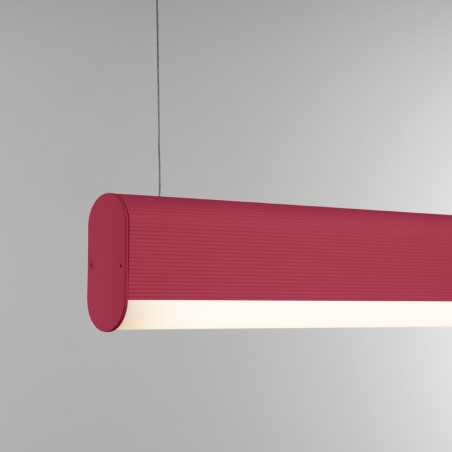 Lampa wisząca LED różowa Thoro 120cm - Pilot, Ściemniacz