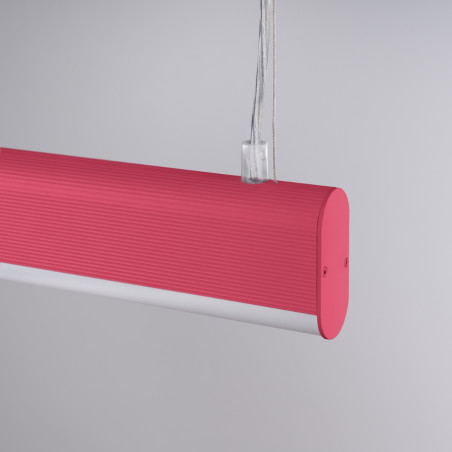 Lampa wisząca LED różowa Thoro 120cm - Pilot, Ściemniacz