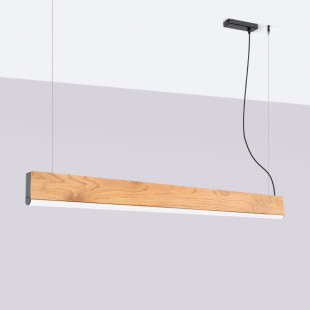 Lampa wisząca drewniana Lykke 120cm LED | Thoro