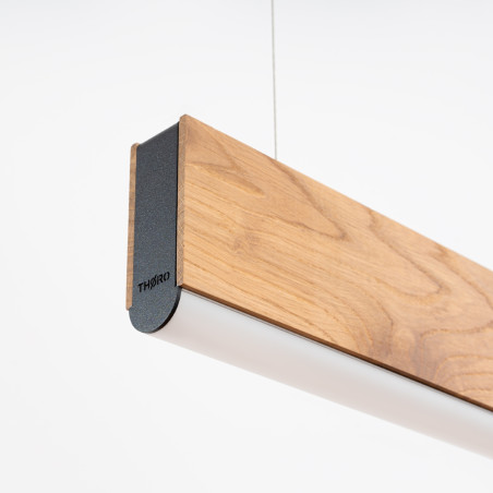 Lampa wisząca drewniana Lykke 120cm LED | Thoro