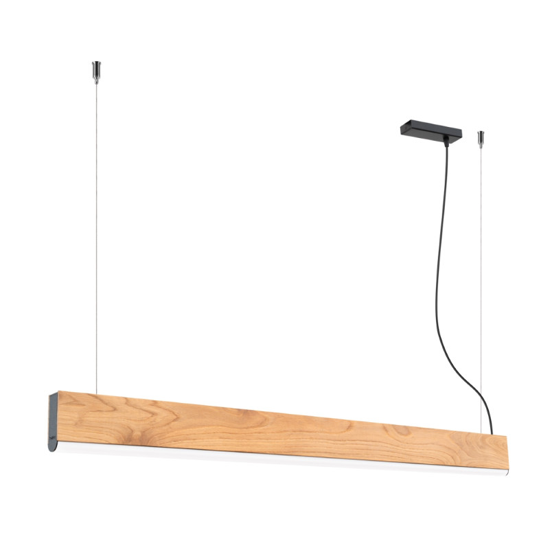 Lampa wisząca drewniana Lykke 120cm LED | Thoro