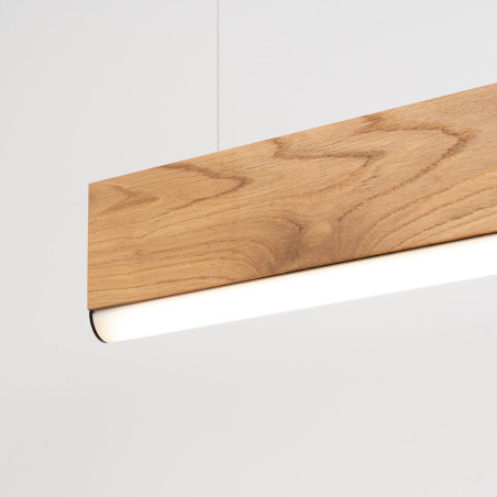 Lampa wisząca drewniana Lykke 120cm LED | Thoro
