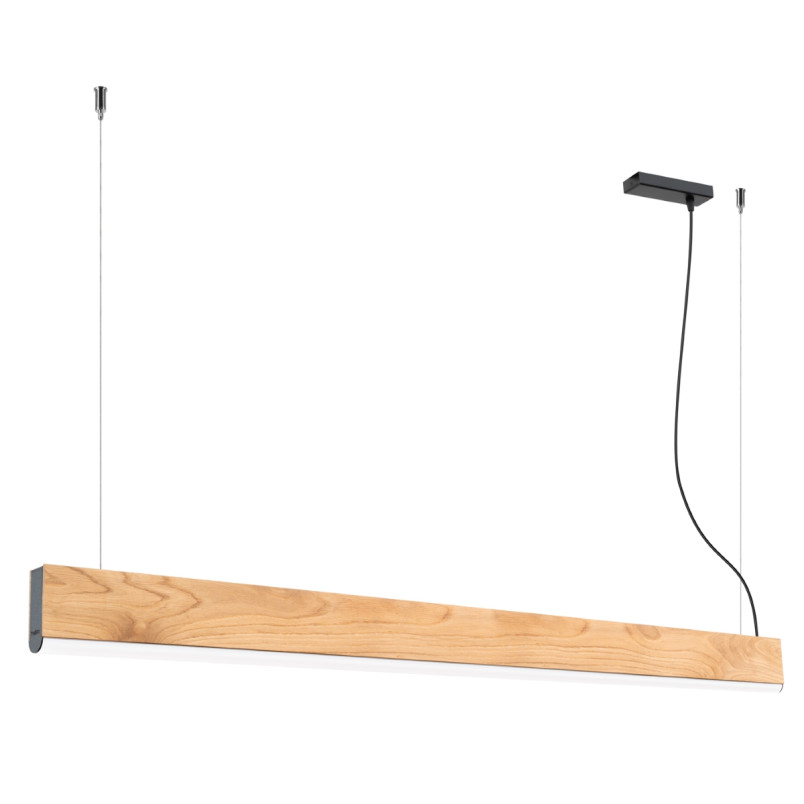 Lampa wisząca drewniana Lykke 150cm LED | Thoro
