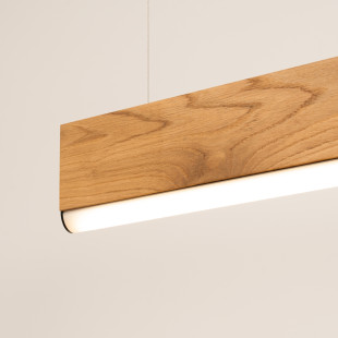 Lampa wisząca drewniana Lykke 150cm LED | Thoro