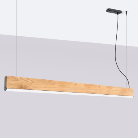 Lampa wisząca drewniana Lykke 150cm LED | Thoro