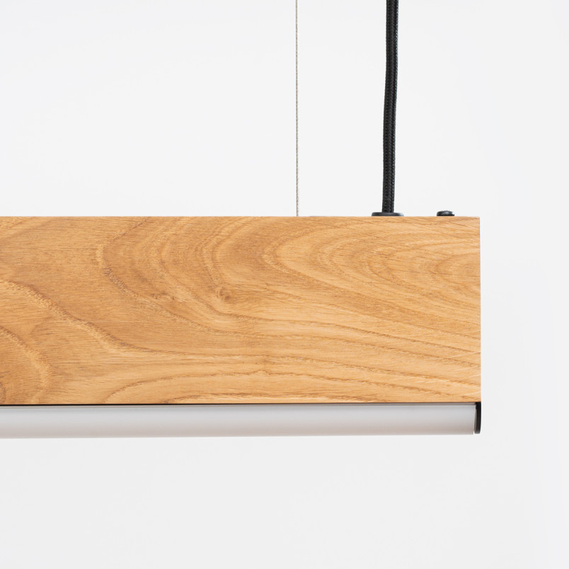 Lampa wisząca drewniana Lykke 150cm LED | Thoro