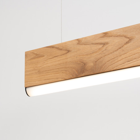 Lampa wisząca drewniana Lykke 150cm LED | Thoro