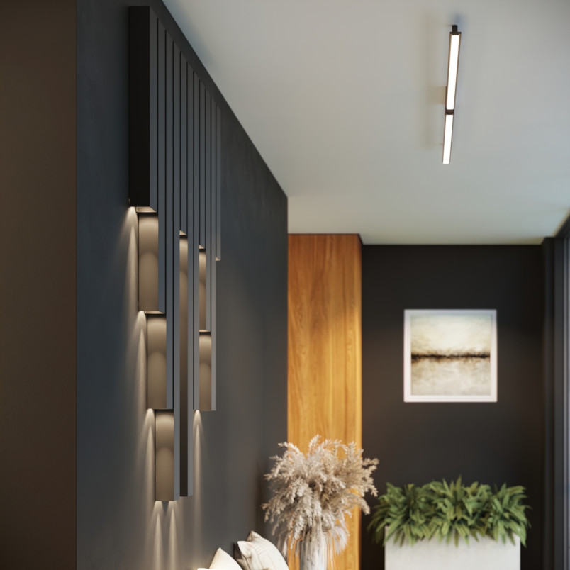 Kinkiet pionowy Freya 150cm biały Thoro - Minimalistyczny design