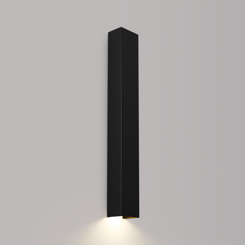 Kinkiet Freya 60cm czarny Thoro | Minimalistyczny design