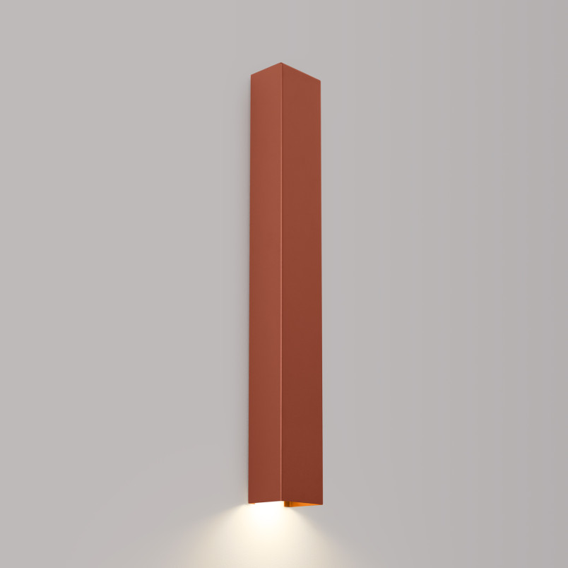 Kinkiet Freya 60cm ochra czerwona Thoro | Minimalistyczny design