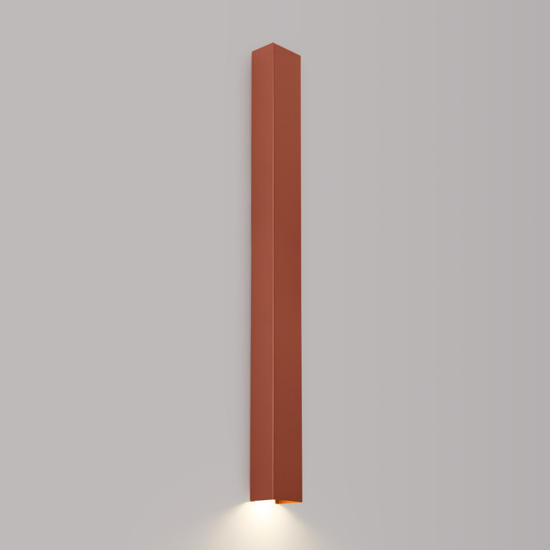 Kinkiet Freya 90cm ochra czerwona Thoro | Minimalistyczny design