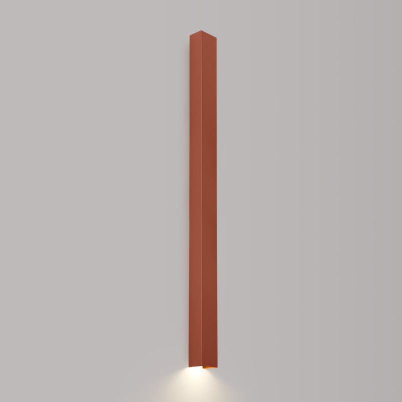 Kinkiet Freya 120cm Thoro | Minimalistyczny design, ochra czerwona