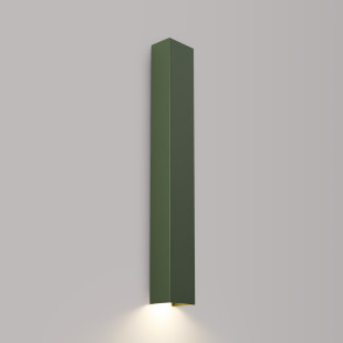 Kinkiet Freya 60cm, zielony oliwkowy Thoro | Minimalistyczny design