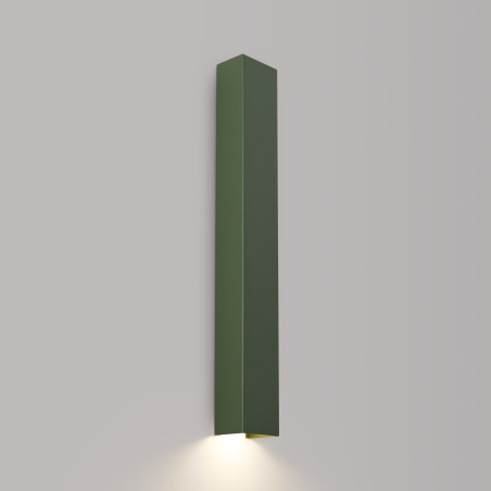 Kinkiet Freya 60cm, zielony oliwkowy Thoro | Minimalistyczny design