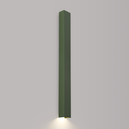 Kinkiet Freya 90cm, zielony oliwkowy | Thoro - Minimalistyczny design