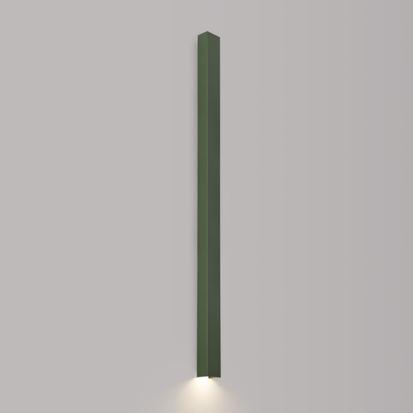 Kinkiet Freya 150cm zielony oliwkowy Thoro | Minimalistyczny design