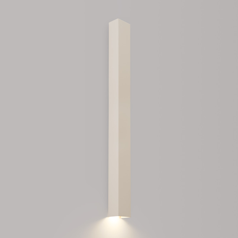 Kinkiet pionowy Freya beżowy Thoro | Minimalistyczny design