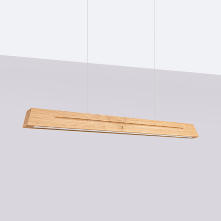 Lampa wisząca drewniana Skog 120cm LED | Thoro