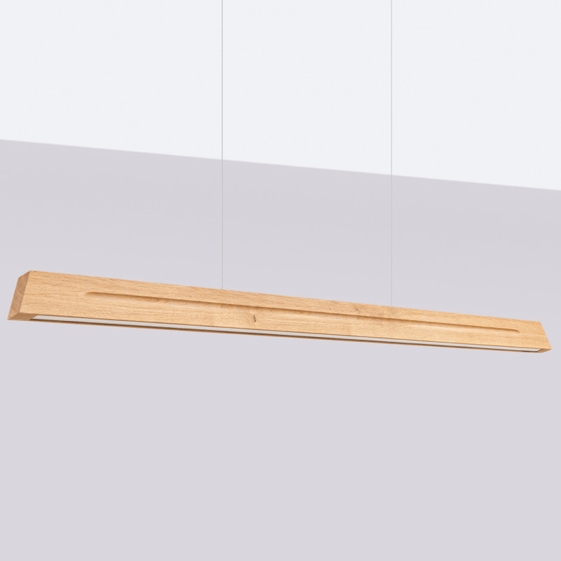 Lampa wisząca drewniana Skog 150cm LED Thoro | Nowoczesny Design