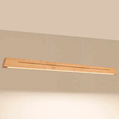 Lampa wisząca drewniana Skog 150cm LED Thoro | Nowoczesny Design