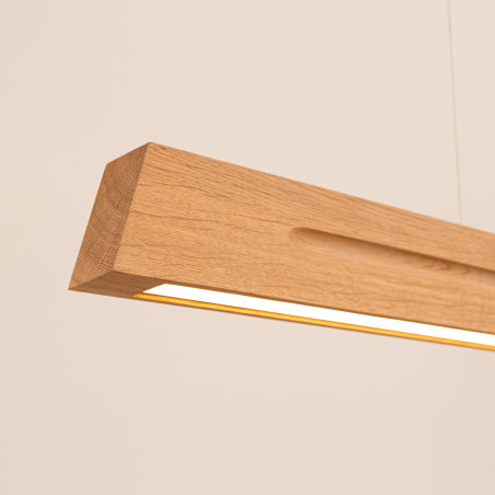 Lampa wisząca drewniana Skog 150cm LED Thoro | Nowoczesny Design