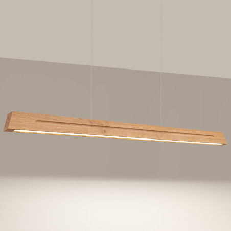 Lampa wisząca drewniana Skog 150cm LED Thoro - Nowoczesny Design