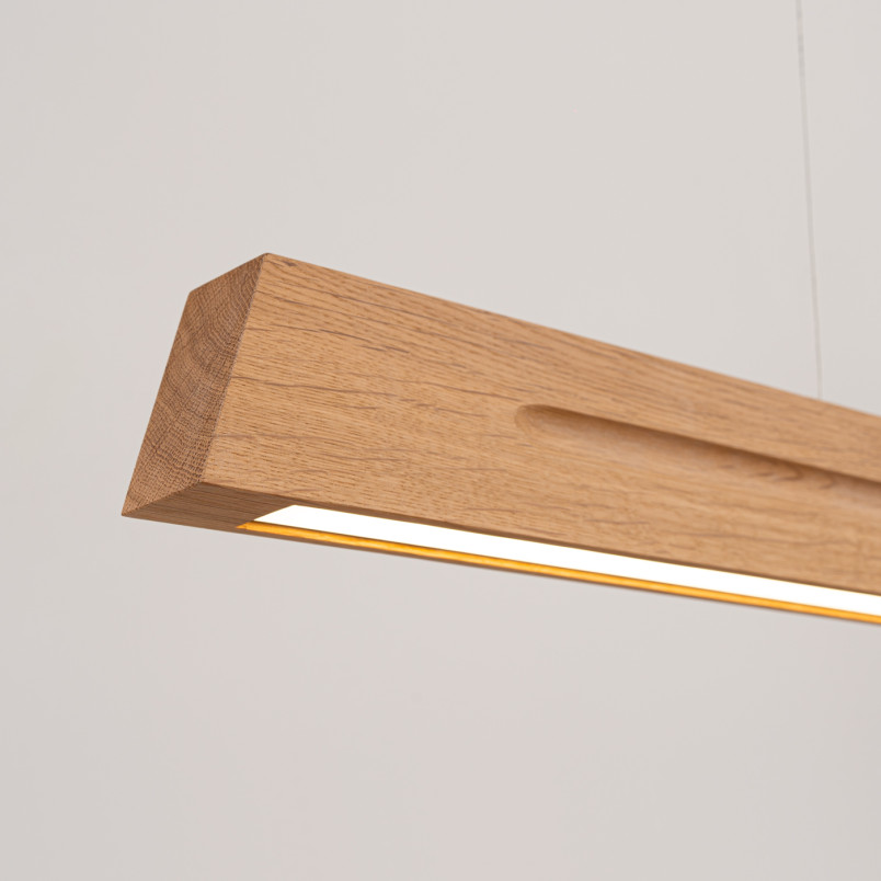 Lampa wisząca drewniana Skog 150cm LED Thoro - Nowoczesny Design