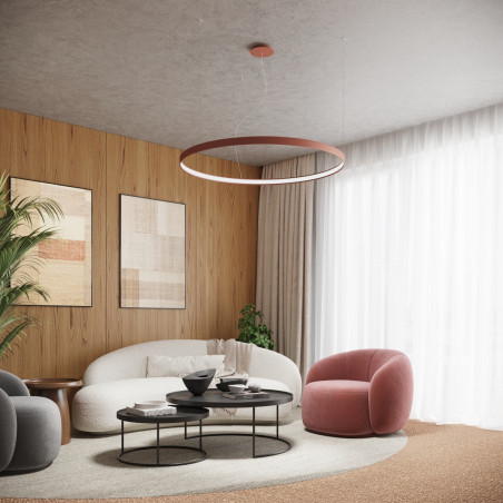 Żyrandol LED Rio beżowy Thoro - Nowoczesny design