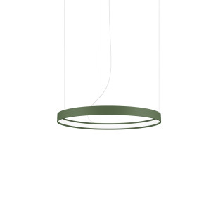 Żyrandol LED Rio Thoro: Nowoczesny design, zielony oliwkowy