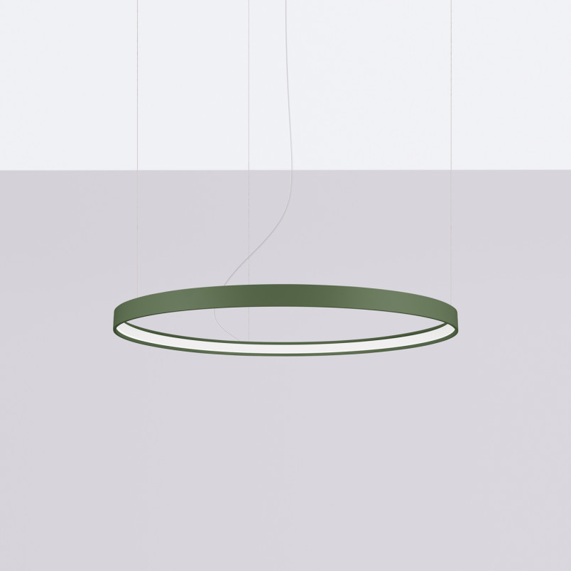 Żyrandol LED Rio Thoro - Zielony, Nowoczesny Design