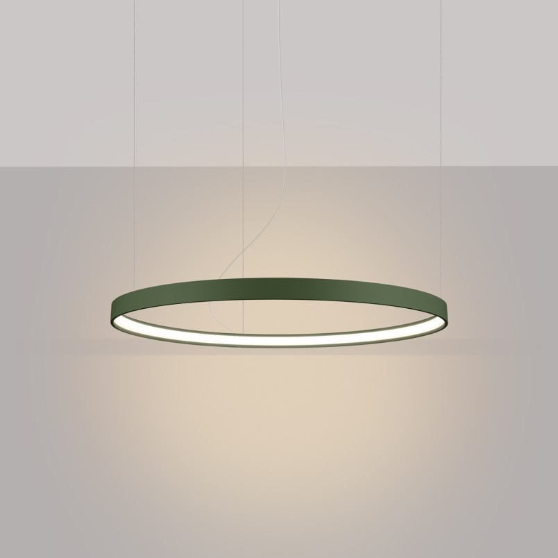Żyrandol LED Rio Thoro - Zielony, Nowoczesny Design