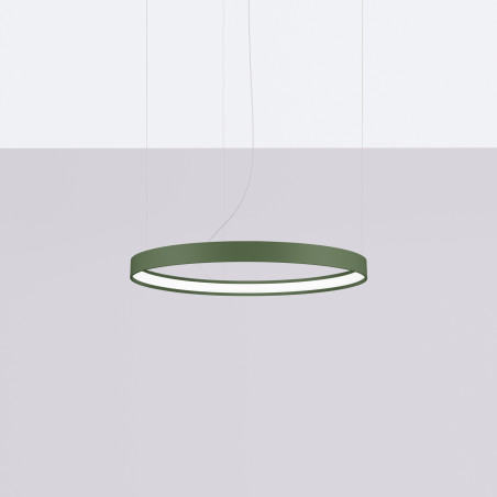 Żyrandol Rio LED Thoro - Nowoczesny design, zielona oliwka