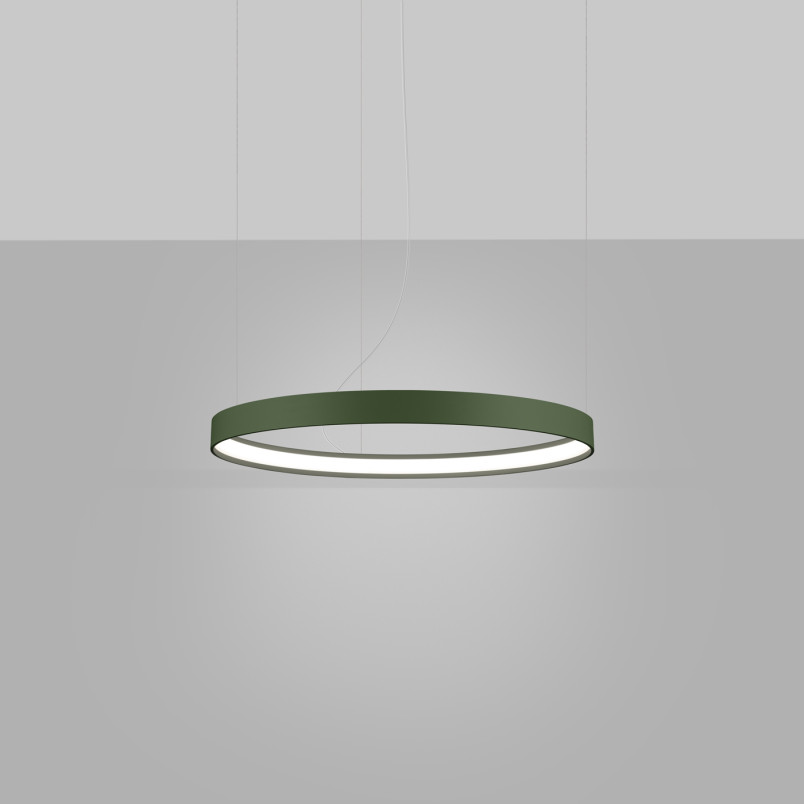 Żyrandol Rio LED Thoro - Nowoczesny design, zielona oliwka