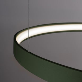Żyrandol Rio LED Thoro - Nowoczesny design, zielona oliwka
