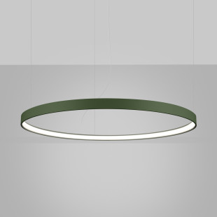Żyrandol LED Rio Thoro: Nowoczesny design, zielona oliwka