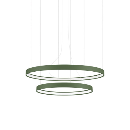 Żyrandol LED Rio II Thoro - Zielony, Nowoczesny Design