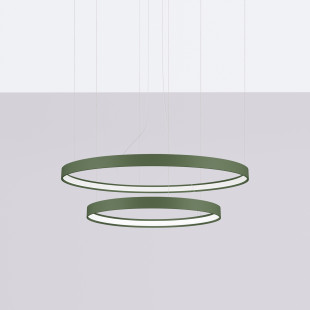 Żyrandol LED Rio II Thoro - Zielony, Nowoczesny Design