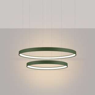 Żyrandol LED Rio II Thoro - Zielony, Nowoczesny Design