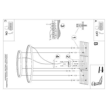 Żyrandol LED Rio II Thoro - Zielony, Nowoczesny Design
