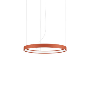 Żyrandol Rio LED Thoro: Nowoczesny design, ochra czerwona | Sklep