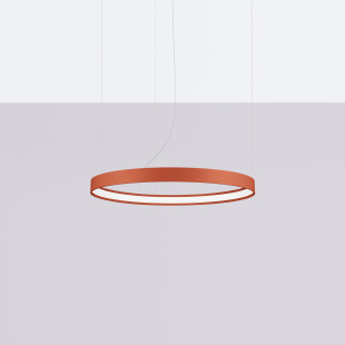 Żyrandol Rio LED Thoro: Nowoczesny design, ochra czerwona | Sklep